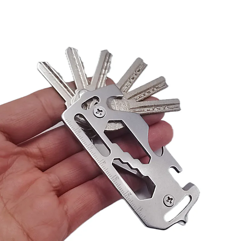 Key Bag Outdoor Multi-function Tool Card Screwdriver Key Storage Buckle Edc Portable Card Bottle Opener External Hexagon Wrench