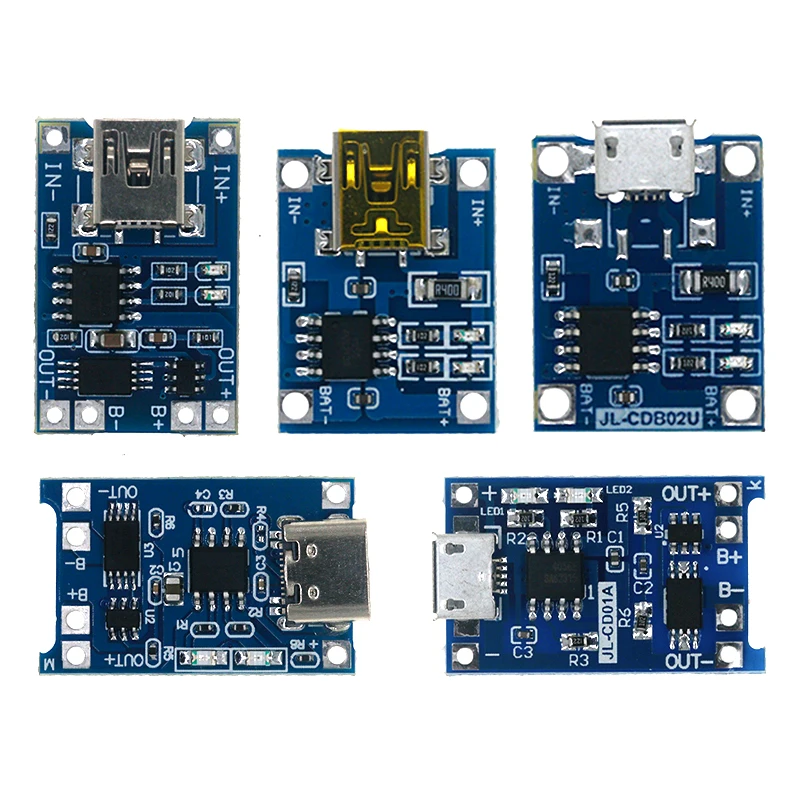 Рисунок 5 - Зарядная плата 18650 TP4056 с микро-USB