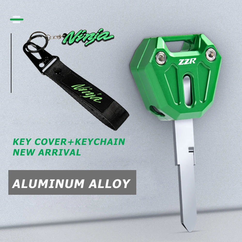 

ZZR 1400 1200 600 250 Motorcycle Accessories Key Cover Case Shell Keyring Keychain For KAWASAKI ZZR250 ZZR600 ZZR1200 ZZR1400