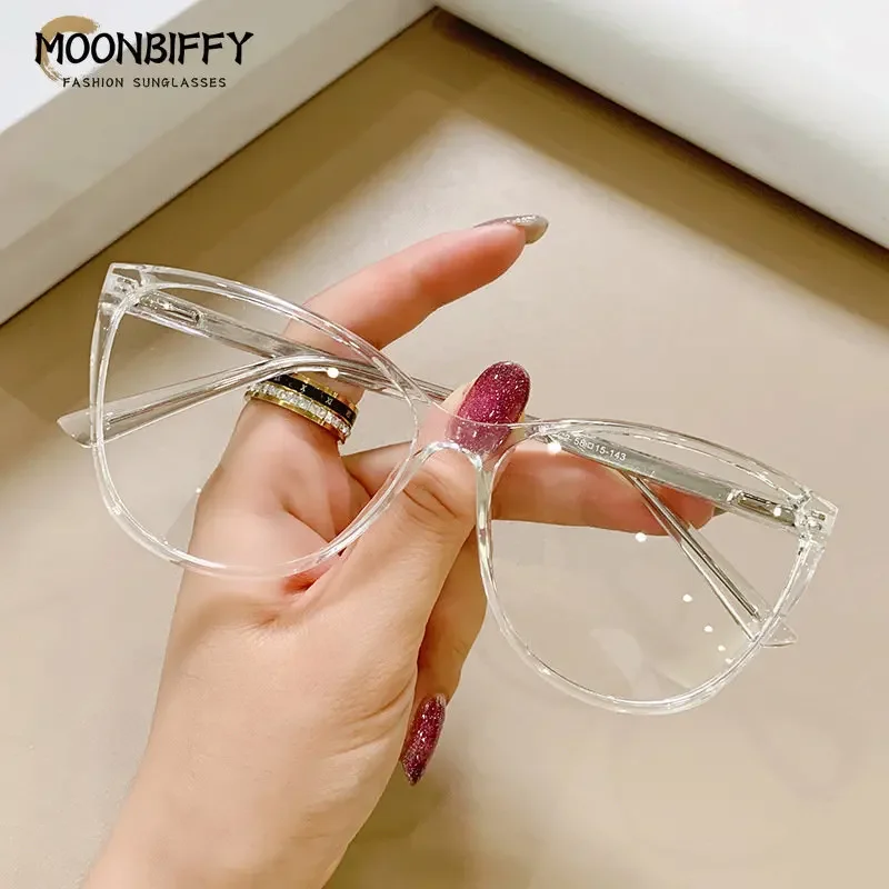 Reading Glasses Transparent Fashion Cat Eye Anti Blue Light