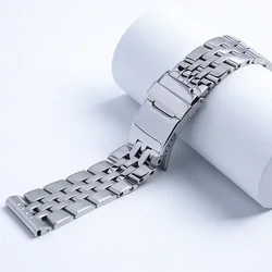 Stainless Steel Wristband Bracelet for Watches - 20mm, 22mm, 24mm (SILVER)