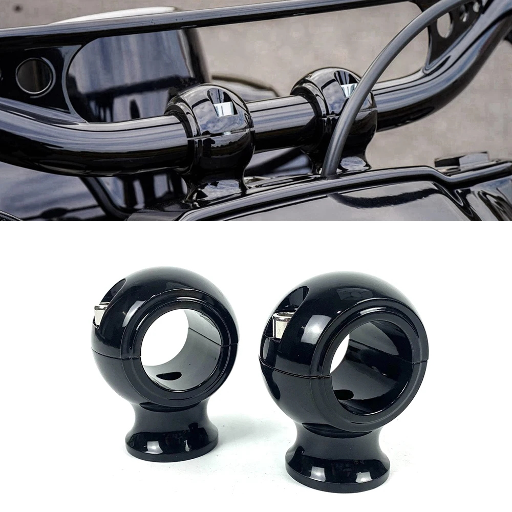 

1Pair 32mm Motorcycle Risers 1.25" Handle Clamps For Harley Touring Dyna Fat Bob Softail Road King Breakout Touring Road Glide