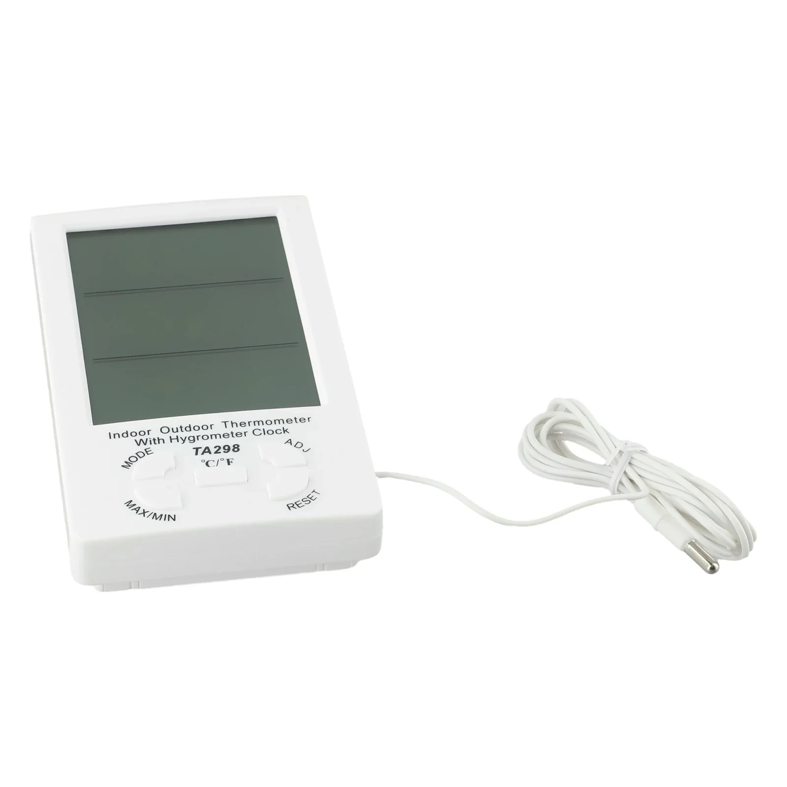 Thermometer High Quality KTJ TA298 Indoor/Outdoor Thermometer Hygrometer Meter Digital LCD Celsius/Fahrenheit Toggle