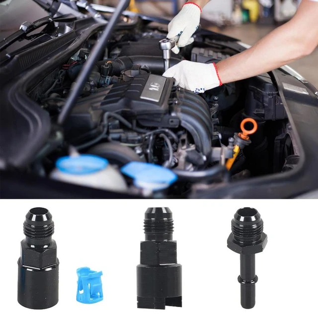 6An Fitting Adapters Quick Disconnect An6 Adapter Fittings Fitting Adapters  An6 Adapter Efi Fitting Black Replacement Parts For - AliExpress