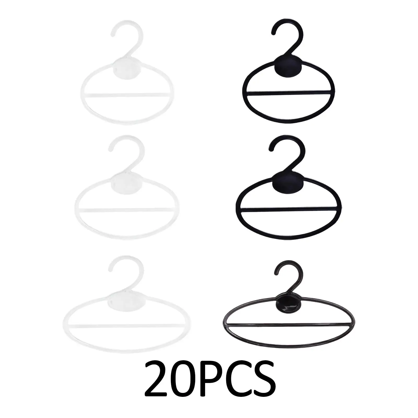 20 Pieces Oval Scarf Shawl Tie Holder Devices Durable Multi Use for Clothes Belt