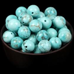 Natural Tiger Eye and Amazonite Gemstone Beads for DIY Jewelry and Bracelets (Blue turquoise)