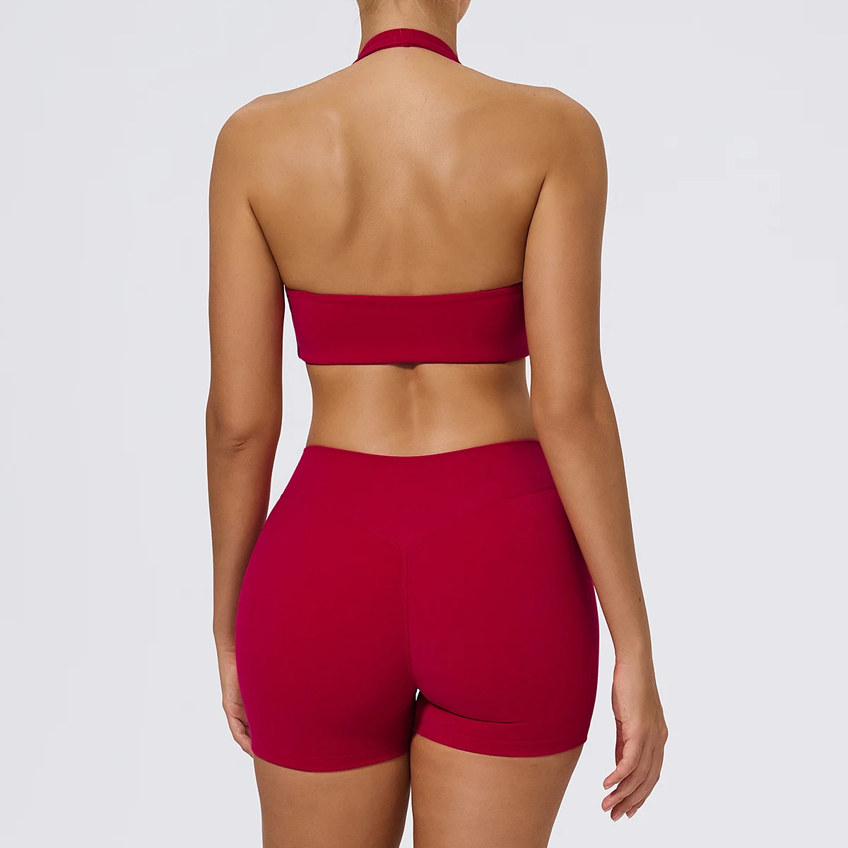 Hearuisavy 2Pcs Women's Summer Sports Suit Gym Push-Up Sports Bra With High Waist Stretch Breathable Fitness Running Yoga Pants - תמונה 6