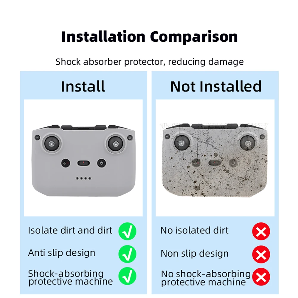 Étui Silicone Protection Télécommande Drone DJI RC RC2