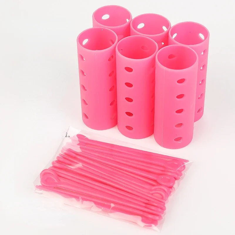 6Pcs Bangs Hair Root Fluffy Lazy Hair Clips Top Styling Hairpins Rollers Bangs Curling Barrel Clips Curlers Tools