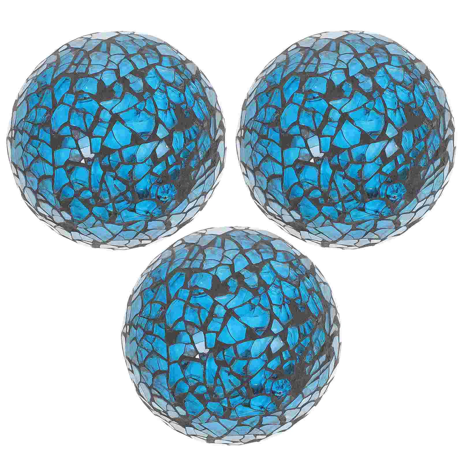 

3pcs Christmas Table Decorative Balls Foams Mosaic Balls Xmas Adornments