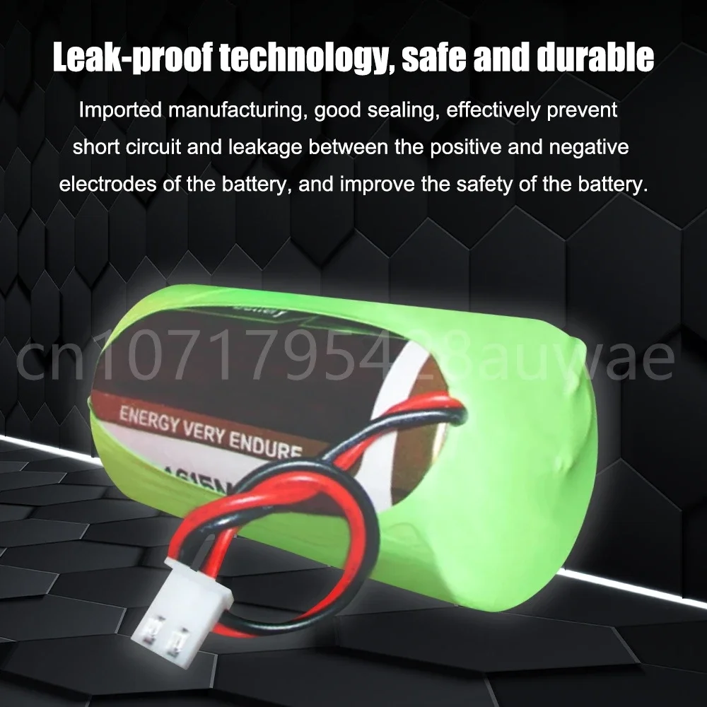 1PCS Original ER34615M 34615 D Size 3.6V 19000mAh Gas Meter 1 Type D Iot Lithium Battery with Plug