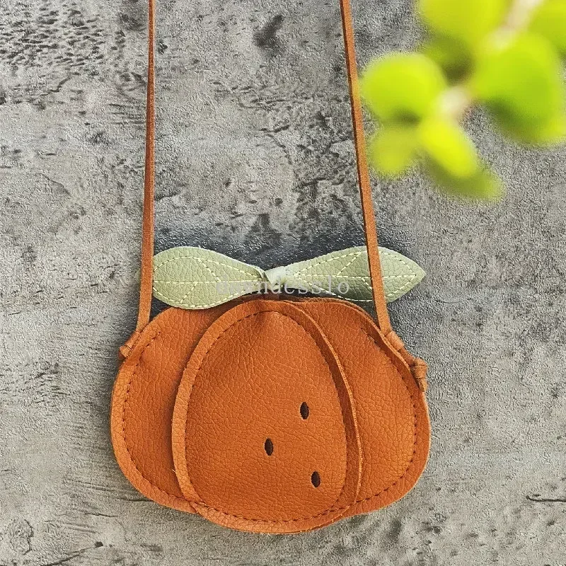 Cartoon Cute Kids Mini Bags for Toddler Girls Pumpkin / Pear / Ladybug Crossbody Bag Kawaii Baby Children's Small Handbags Gift - 4