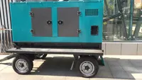 Générateur diesel mobile silencieux 62,5 kVA 50 kW avec moteur diesel ZH4105ZD / remorque 4 roues et alternateur sans balais 5