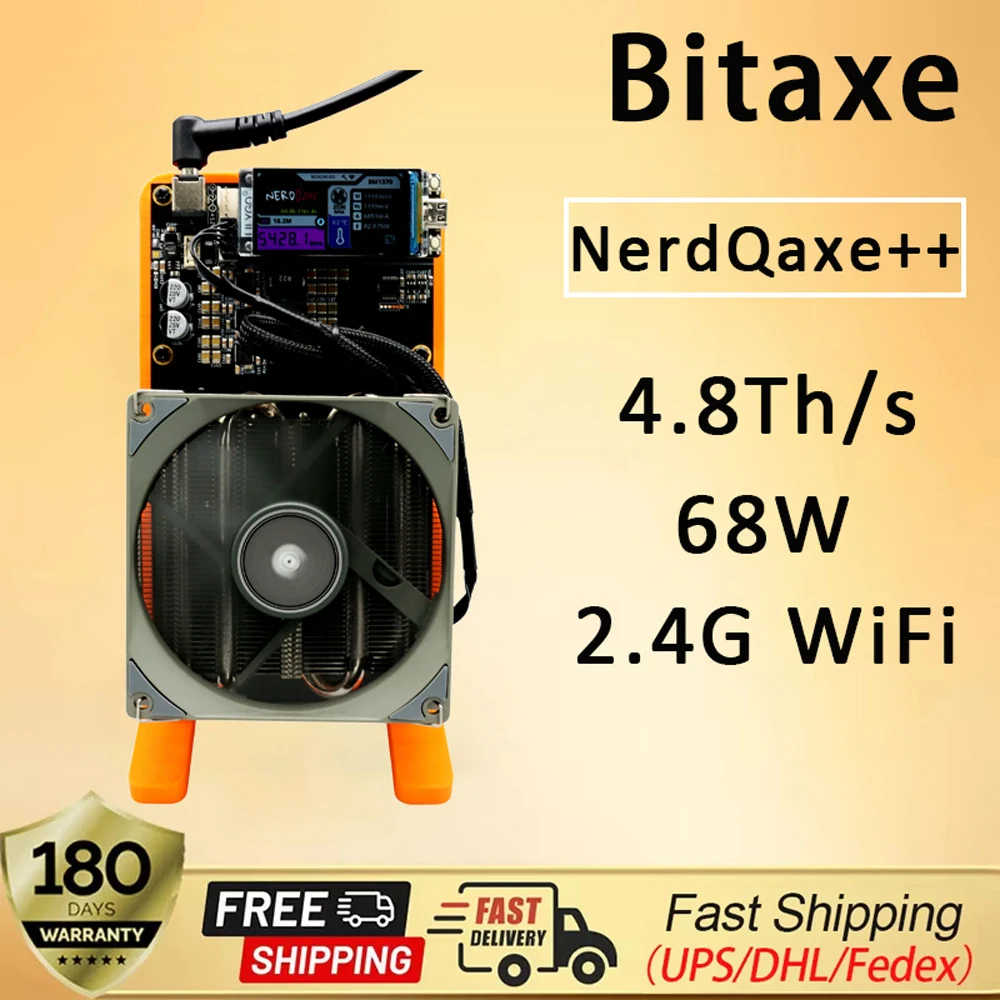 BTCマイニングマイナー ビットコインマイナー NerdQaxe 4.8TH/s Plus btc Bitaxe BM1370 As BTCマイニングマイナー  ビットコインマイナー NerdQaxe 4.8TH/s Plus btc Bitaxe BM1370 As Bitaxe NerdQaxe++  4.8TH/s ビットコインマイナー 4 個 BM1370 Asic チップソロ BTC ...