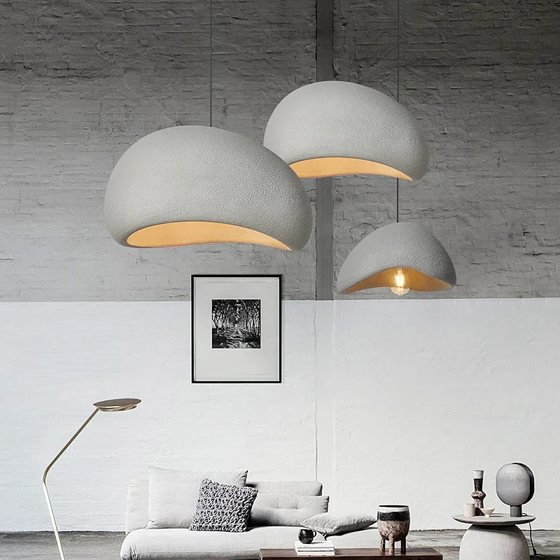 Pendant Lights Ceiling Light Pendant Lamp Chandelier Lighting Modern Nordic Wabi Sabi Wind Led Ceiling Chandeliers Lustre Living Dining Room Home Decor Lights Bar Bedroom Loft Pendant Lamps