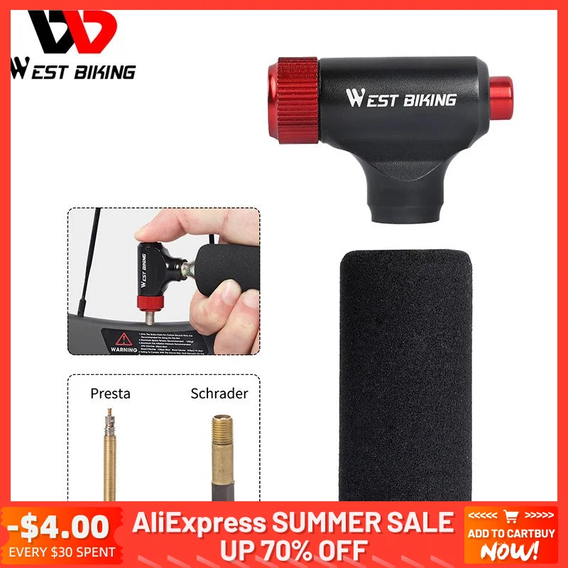 Mini Inflator Mountain Road Bike Co2 West Biking Co2 Pump Bicycle