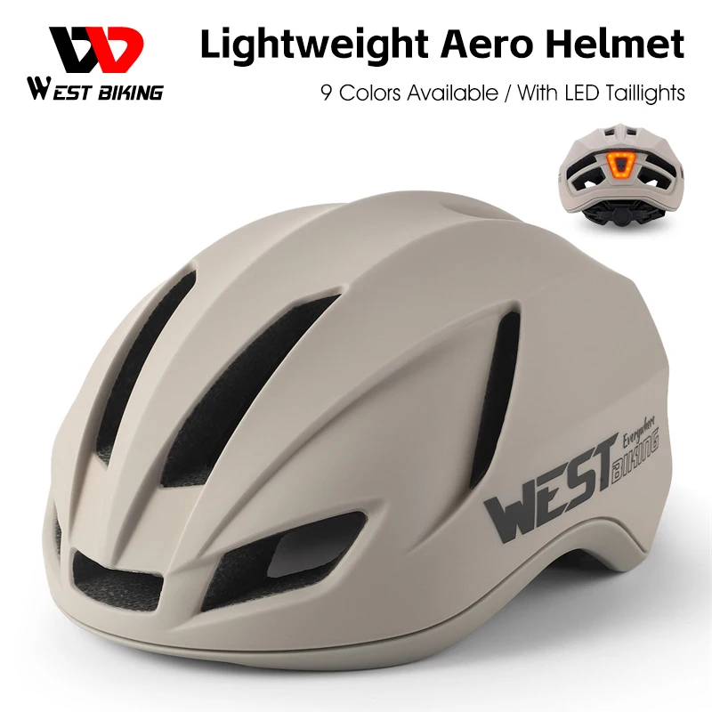 

WEST BIKING легкий мужской Aero Шлем женский хаки шлем для горного и шоссейного велосипеда электрический скутер шлем для пары с задними фонарями