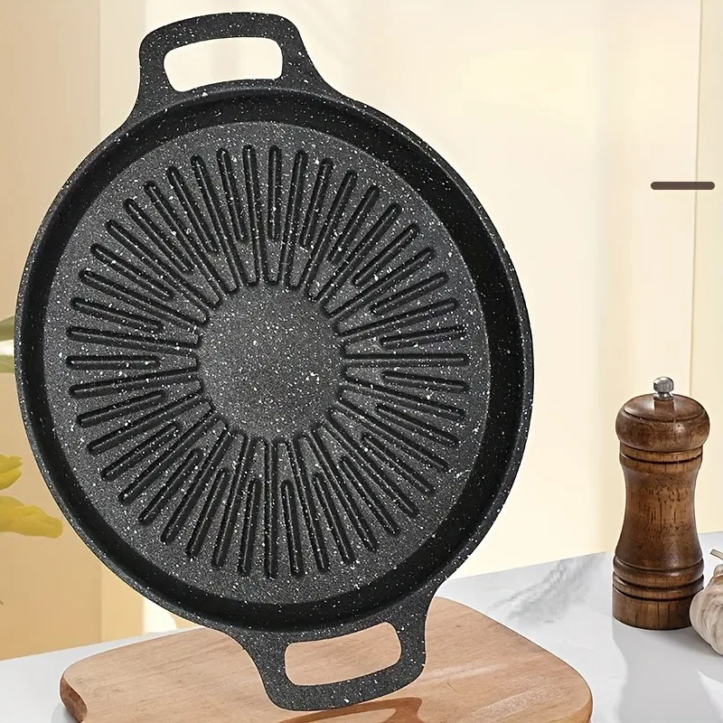 1pcs Carbon Steel Grill Pan Nonstick BBQ Griddle for Induction Cooktop Indoor Outdoor Use Dishwasher Safe BBQ Cookware 1pcs Carbon Steel Grill Pan Nonstick BBQ Griddle for Induction Cooktop Indoor Outdoor Use Dishwasher Safe BBQ Cookware