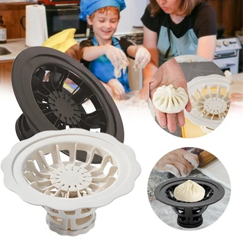 Flower Shaped Bun & Dumpling Machine DIY Pastry Pie Dumpling Making Mould Kitchen Simple Homemade Buns Mold Baking Pastry Tools