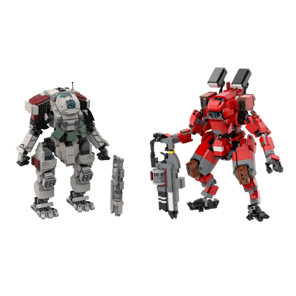Moc Game Titanfall 2 Scorch Titan Mecha Robot Building Blocks Set Pioneer Titan Fs-1041 Battle Ion-Class Titan Bricks Toy Gift