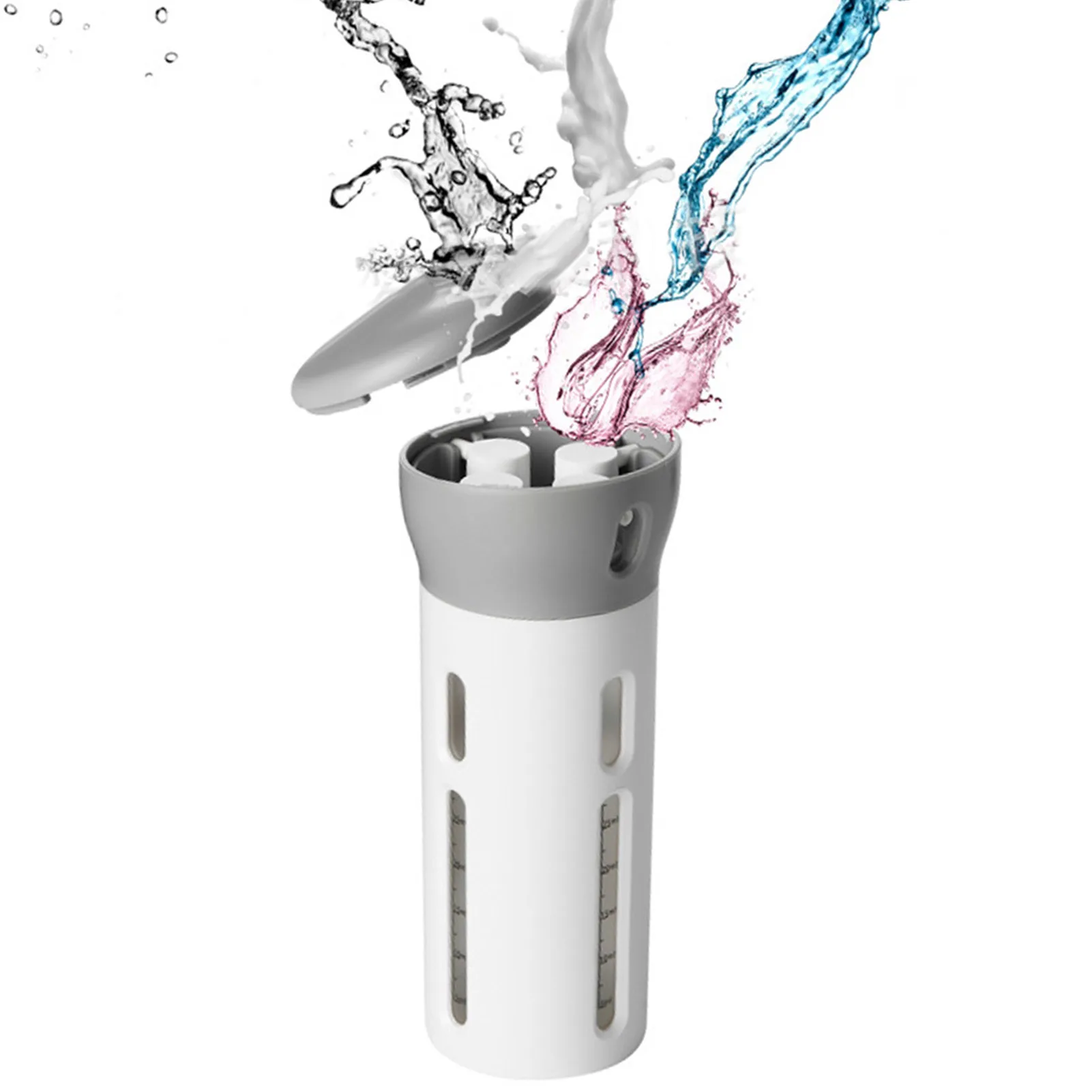 4 in 1 40ml Portable Travel Liquid Dispenser Bottle Empty Sub-bottle Press Container Bottles Perfume Shampoo Conditioner Lotion