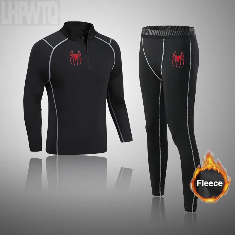 Description Picture 5 of itemWinter Wool Thermal Underwear Second Skin Fleece Warm Base Layer Mens Running Sports Suit Superhero rashguard Sportswear 2099