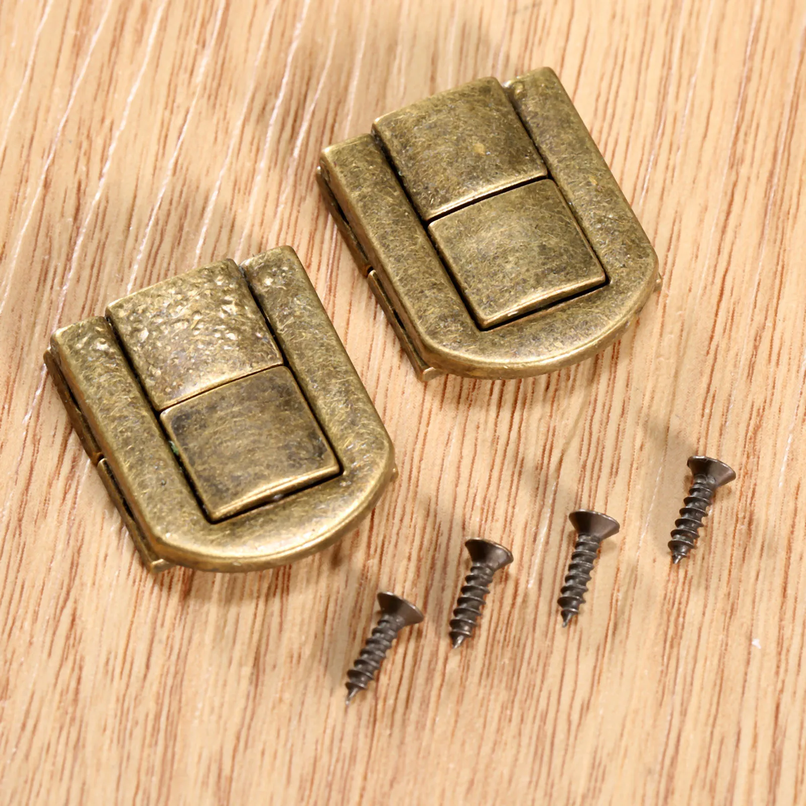 1pc 25*20mm Box Latch Hasps Wooden Jewelry Box Decorative Padlock Hasps Latch Screw Vintage Furniture Hardware furniture hardware,jewelry box hasps,decorative latches
