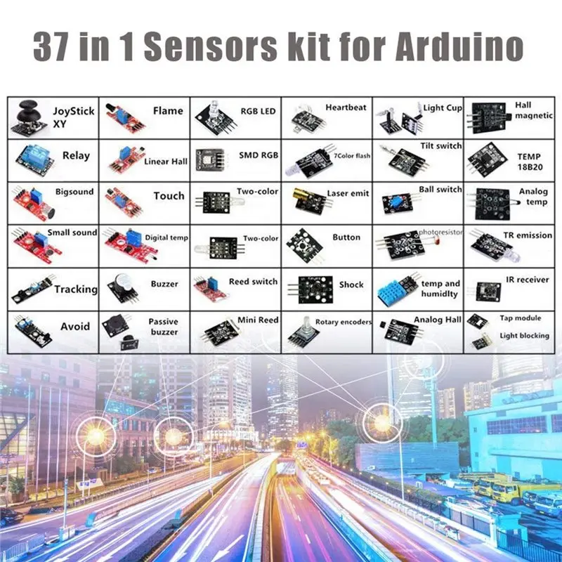 【THANKSGIVING DAY】37-In-1 Sensor Module Kit For Arduino MCU - Comprehensive Starter Set For Electronics Enthusiasts image 6
