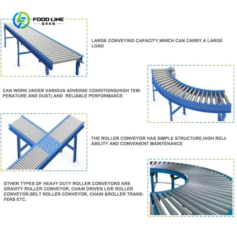 Tavolo Trasportatore a Rulli Personalizzato, Attrezzatura Portatile per Linee di Produzione e Movimentazione Materiali - immagine 6