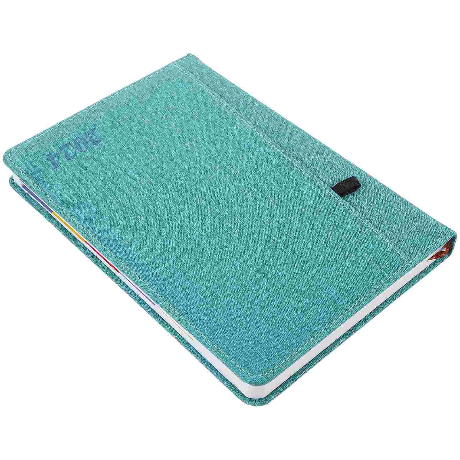 

2024 Agenda Book Schedule Convenient Academic Planner Daily Use Note Pads Times Table Portable Notepad Paper Notebook Students