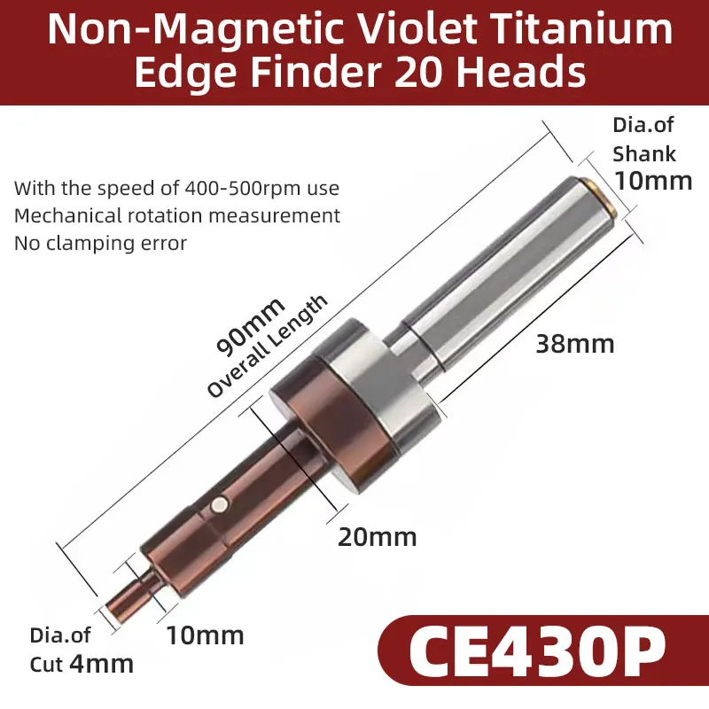 10mm Shank Edge Finder 10MM CNC Mechanical Edge Finder - Non-Magnetic ...