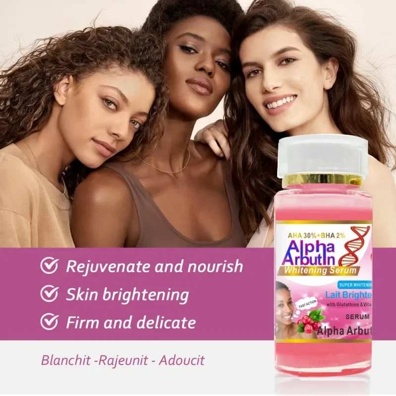 Alpha Arbutin Serum Remove Spots Keeps Smooth Soft Hydrating Even Face Whitening Cream for Dark Skin Care Facial Beauty Women