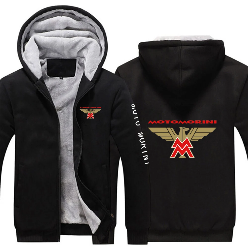 Men's Thickened Zipper Hoodies Autumn Winter Outdoor Windproof