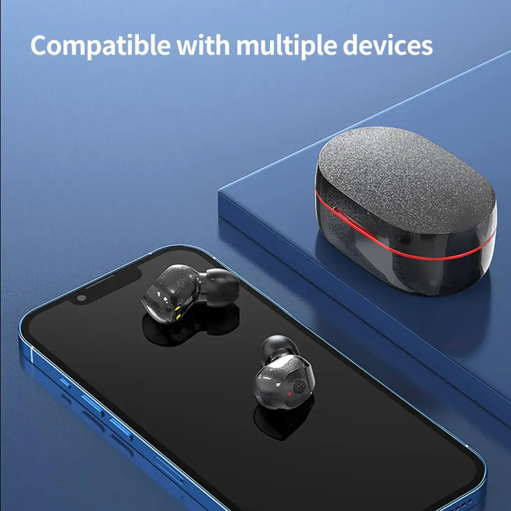 

Wireless Earphones Useful Charging Box Wireless Headsets LED Digital Display Low Latency Bluetooth-compatible Earbuds