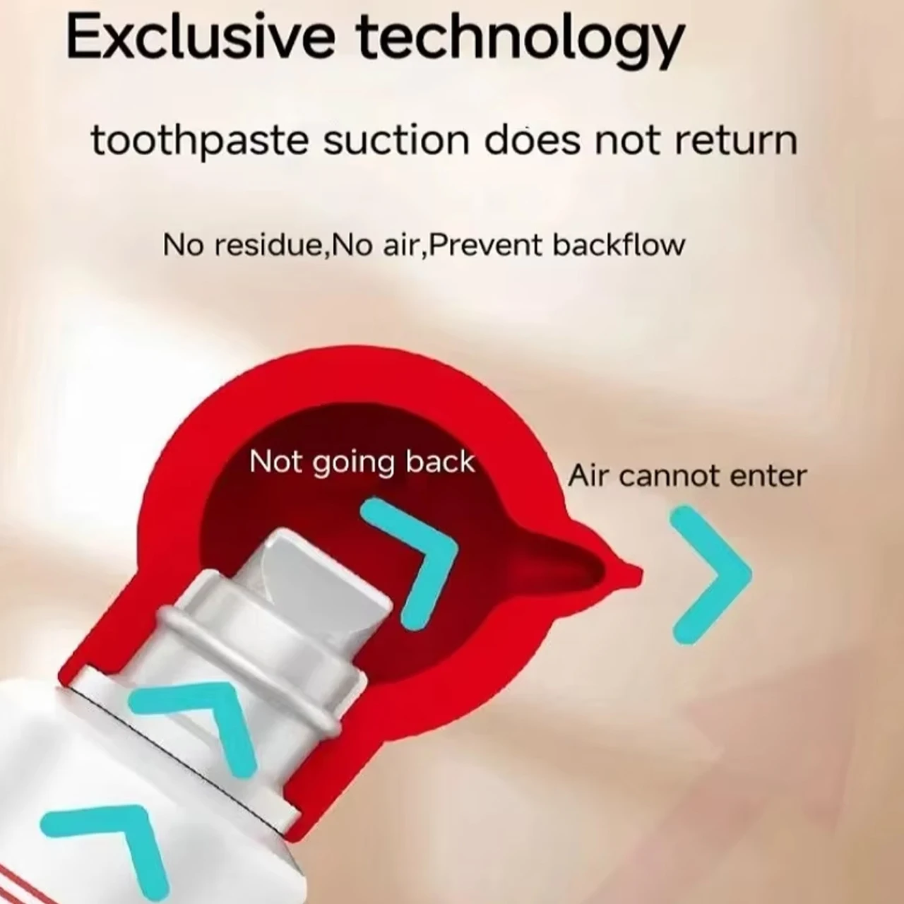 Vacuum Toothpaste Tube Squeezer Silicone Toothpaste Pump Dispenser Toothpaste Cap Cosmetics Self-Closing Saver Covers