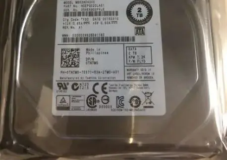 For 0TNTM5 MG03ACA200 Dell 2T SATA 3 5 server hard disk