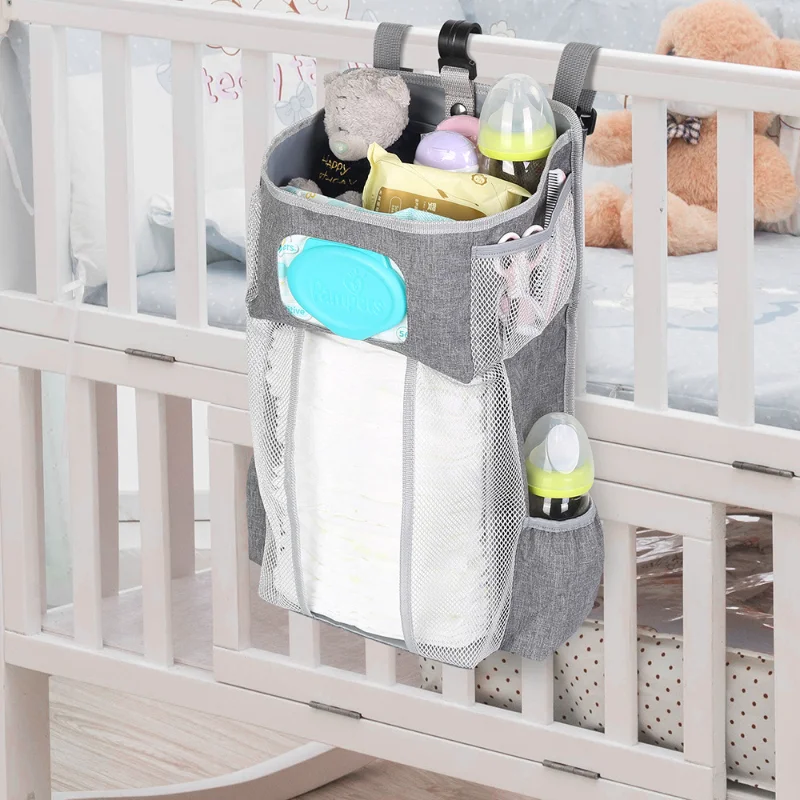 

Baby bed hanging bag bedside storage bag multifunctional detachable bedside diaper toy storage bag