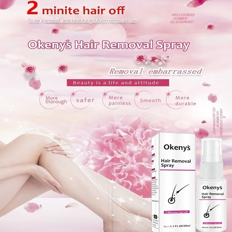 2 Minutes Fast Hair Removal Spray Painless Hair Growth Inhibitor Leg Arm Armpit Permanent Depilatory for Ladies Men Repair Care hair removal spray,hair growth removal inhibitor