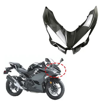 Front Part Fairing Headlight Diversion Upper Nose Cover Deflector Plate For Ninja400 NINJA250 2018 2019 2020 2021 2022 2023