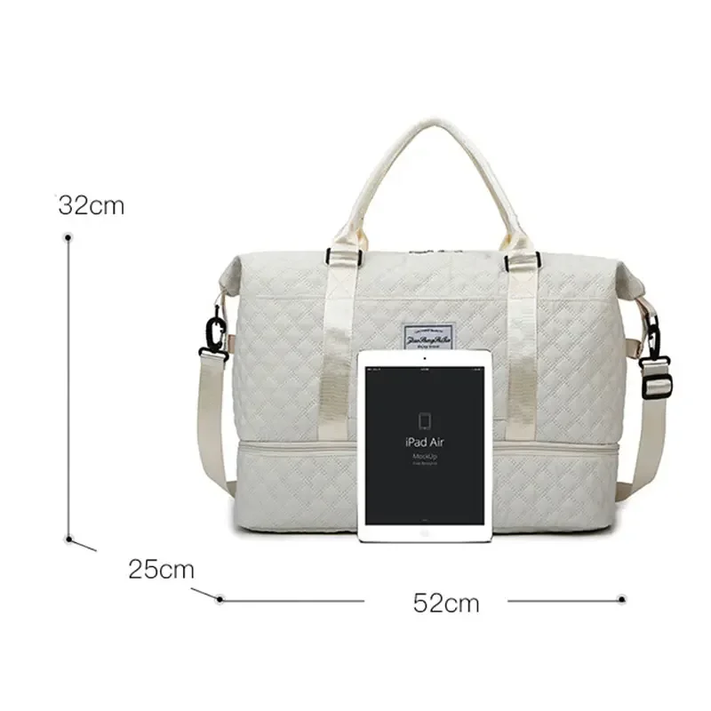 Lightweight Luggage Bag, Large Capacity Travel Duffle Bag Gym Tote Bags, Shoulder Weekender Overnight Bag - 5