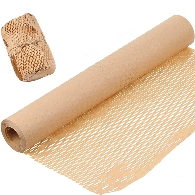 Honeycomb Cushioning Packing Paper, Brown Wrapping Paper Roll for Packing -  AliExpress