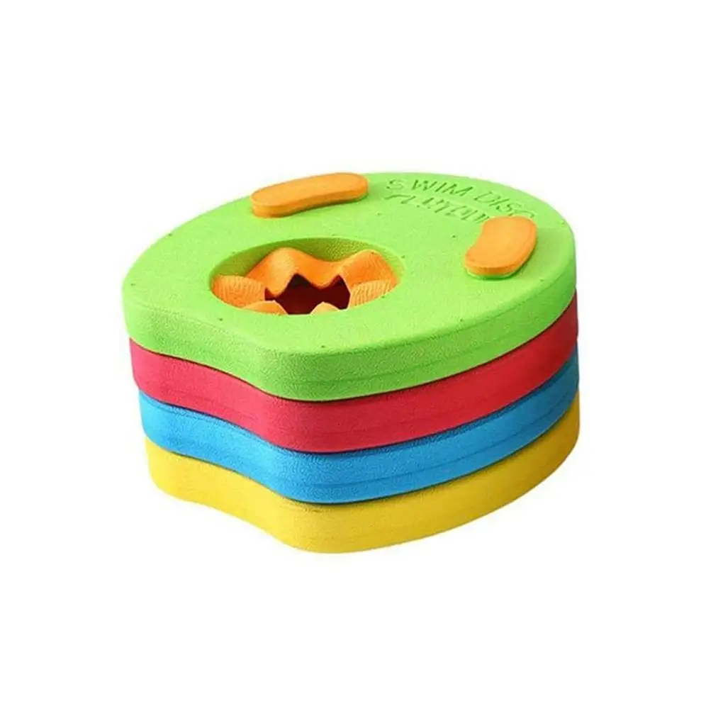 4 Pieces Swimming Buoy Discs EVA Foam Swim Arm Band Sleeves Colorful Safe Armbands Learning Tool Circles Rings