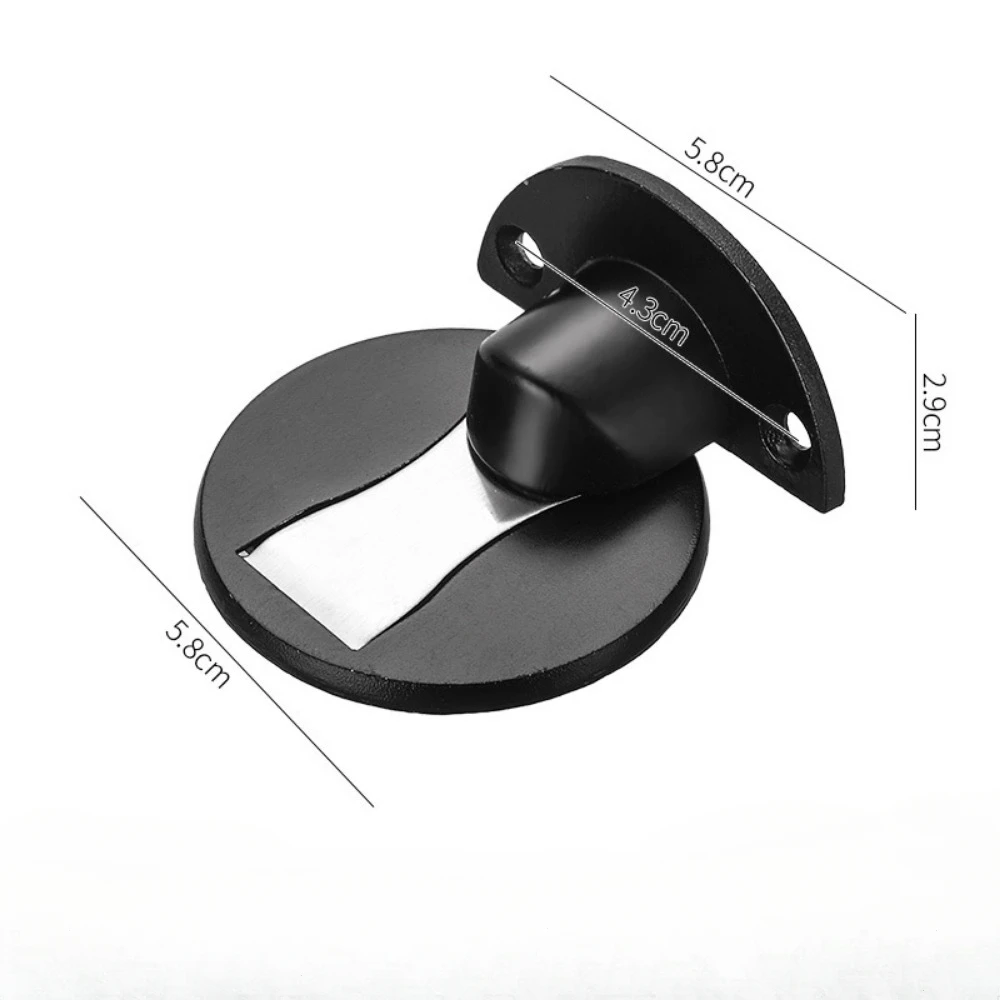Magnetic Door Stopper Floor Mount Invisible Door Stops Heavy Duty Self Adhesive Wall Protector for Home Bedroom Doorstop