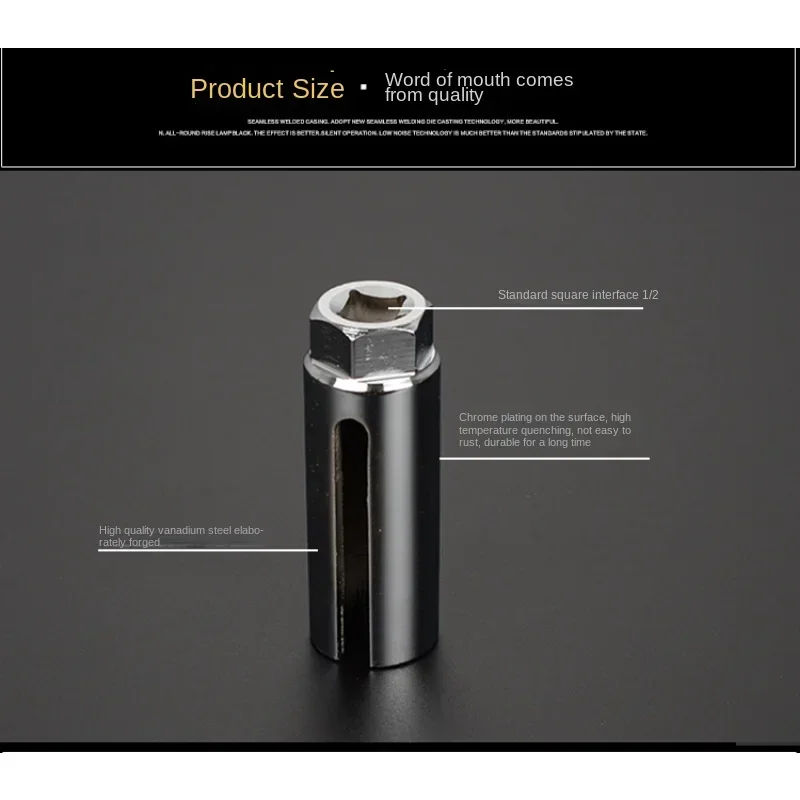 Universal 22mm 1/2"  Sockets Drive Car Lambda Oxygen Sensor Socket Wrench Removal Installation Tool Professional Car Accessories 3