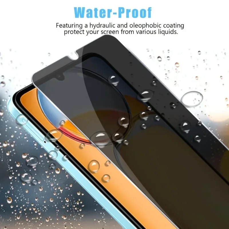 2-Pack Easy Installation Anti-Spy Tempered Glass Privacy Screen Protector