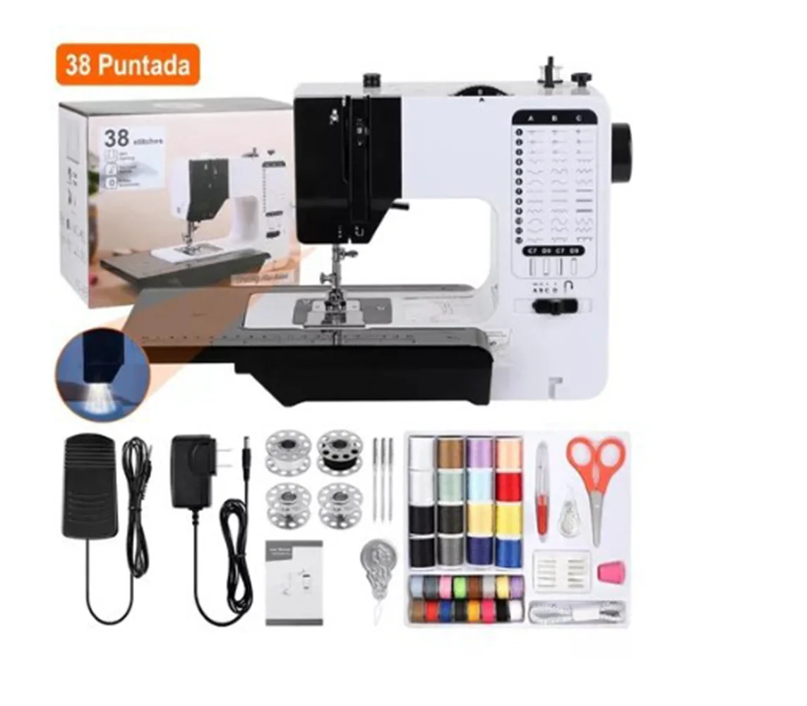 Ukicra Sewing Machine UFR-505 - Electric Mini Sewing Machines, 12 Stitches, Perfect for Beginners