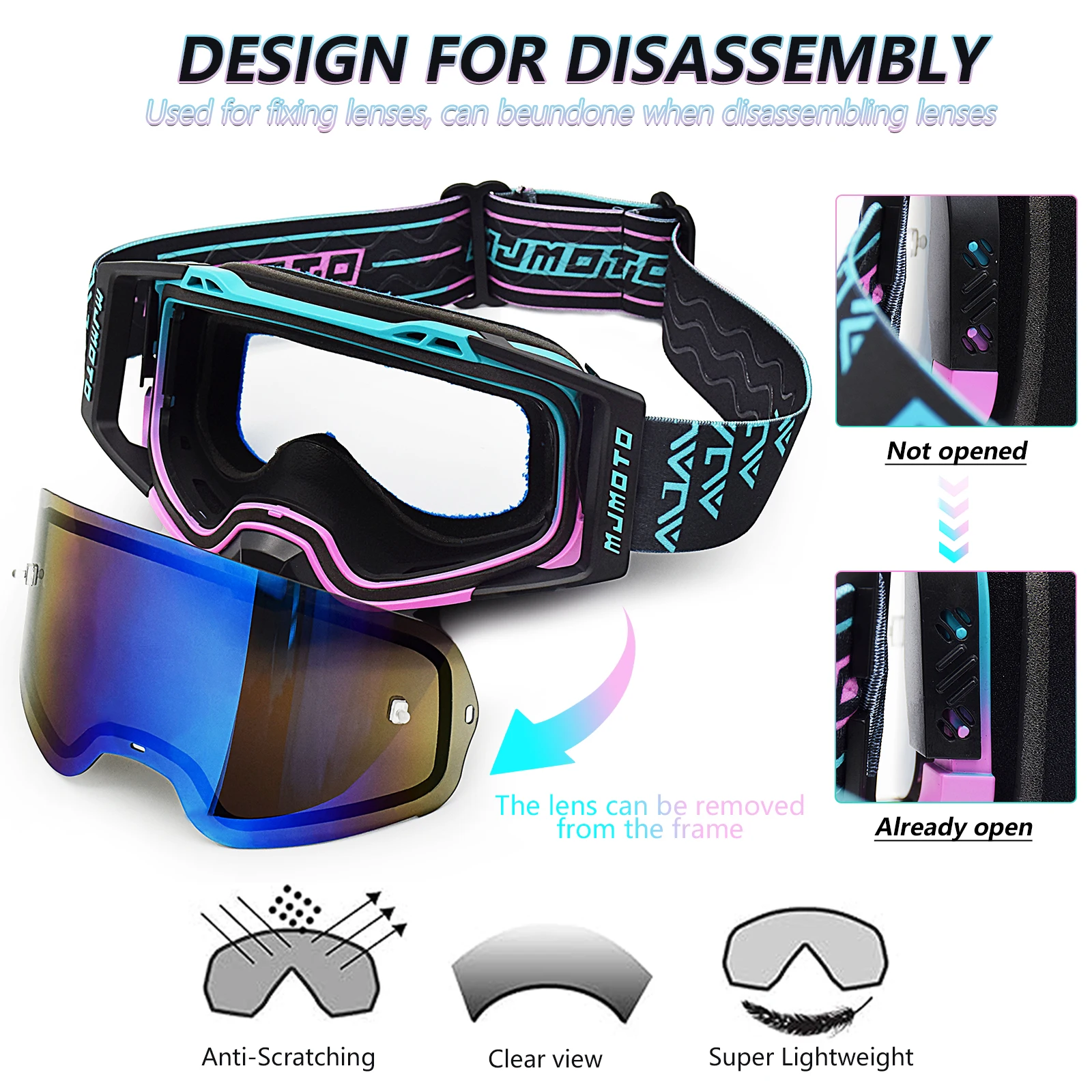 MJMOTO �귣�� ������� �Ȱ� ��Ʈ ����, UV ����, ����, ��ǳ, �����ε� ��Ű ����ũ�ν� ����, MX ATV DH 