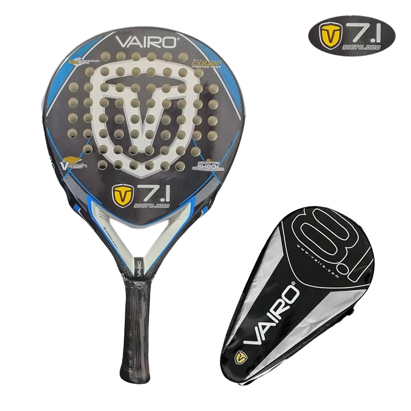 Vairo 7.1 High Quality Padel Rackets Series Palas Fiber Board Paddle Eva Face Tennis Beach Racquet Bag - Rackets - AliExpress
