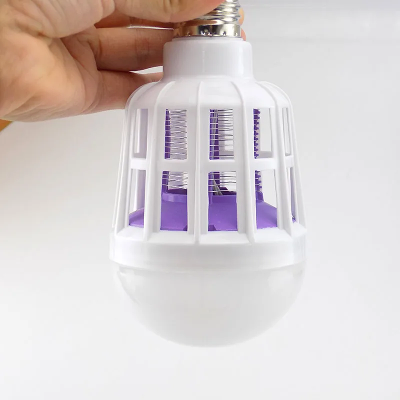 LED Mosquito Killer Bulb AC 110V-220V E27 Repellent Bug Zapper Insect Killer 2 In 1 Home Anti Mosquito And Night Lamp