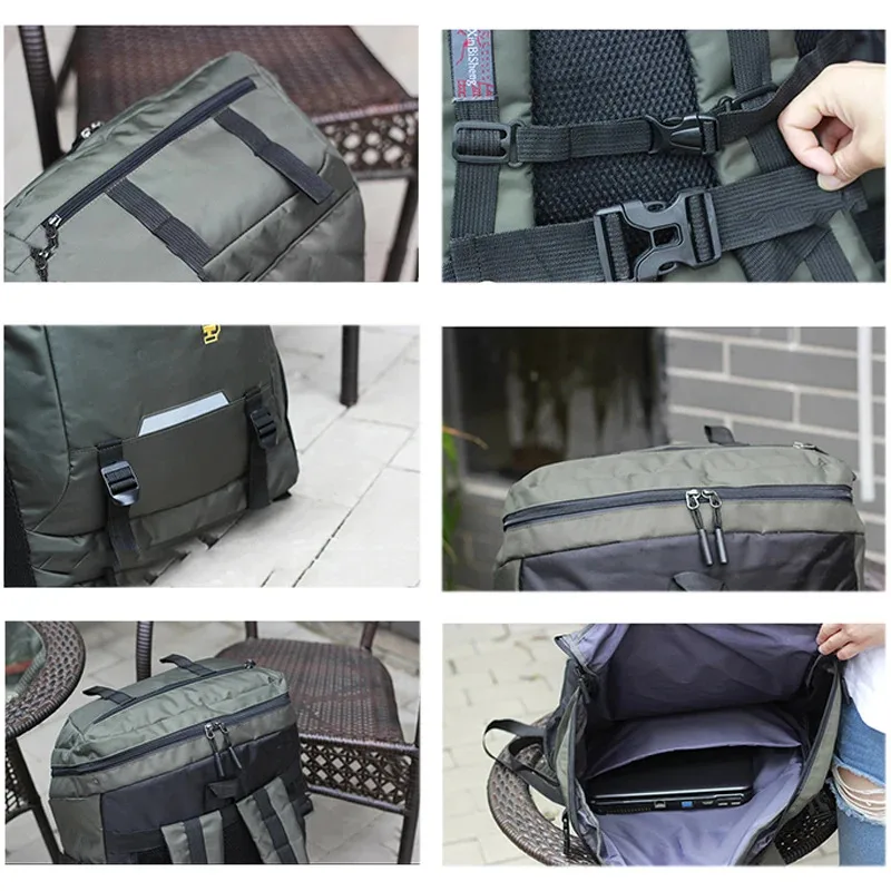 Men's Outdoor Sports Backpack Climbing Travel Rucksack Camping Hiking Backpack School Backpack For Male Female - 4